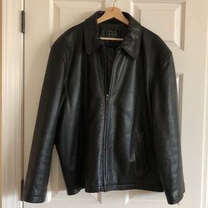 SALE! Men’s Black Genuine Leather Bomber Jacket